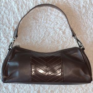 Via Spiga brown clutch